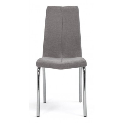Silla Comedor Prince Tejido Gris Claro