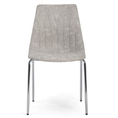 Silla Comedor Riply  Ecocuero  Blanco 