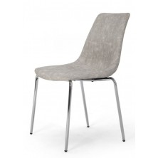 Silla Comedor Riply  Ecocuero  Blanco 