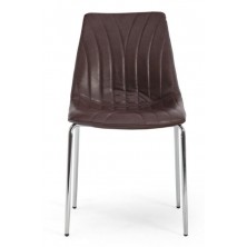 Silla Comedor Riply  Ecocuero  Envejecido