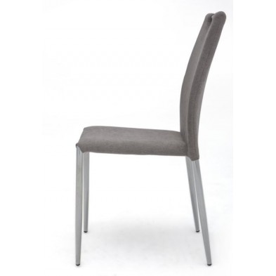 Silla Comedor Romina Tejido Gris Claro