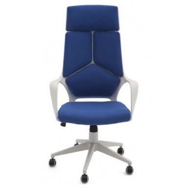 Sillón Oficina Ronny  Tejido Azul