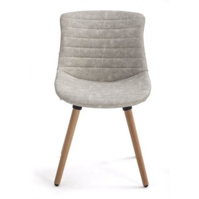 Silla Comedor Tena Ecocuero  Blanco