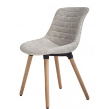 Silla Comedor Tena Ecocuero  Blanco