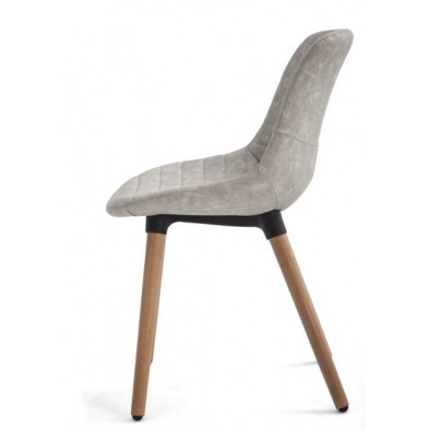 Silla Comedor Tena Ecocuero  Blanco