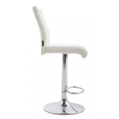 Taburete Lino Ecopiel Blanco