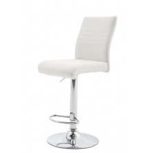 Taburete Lino Ecopiel Blanco