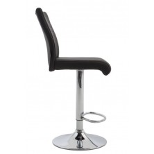 Taburete Lino Ecopiel Negro