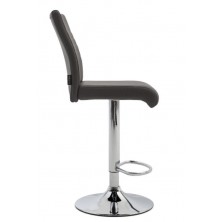 Taburete Lino Ecopiel Gris