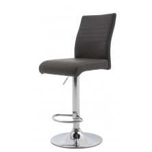 Taburete Lino Ecopiel Gris