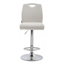 Taburete Premium Ecopiel Blanco