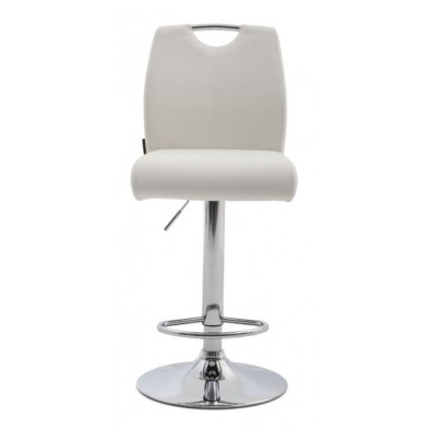 Taburete Premium Ecopiel Blanco