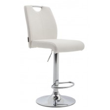 Taburete Premium Ecopiel Blanco