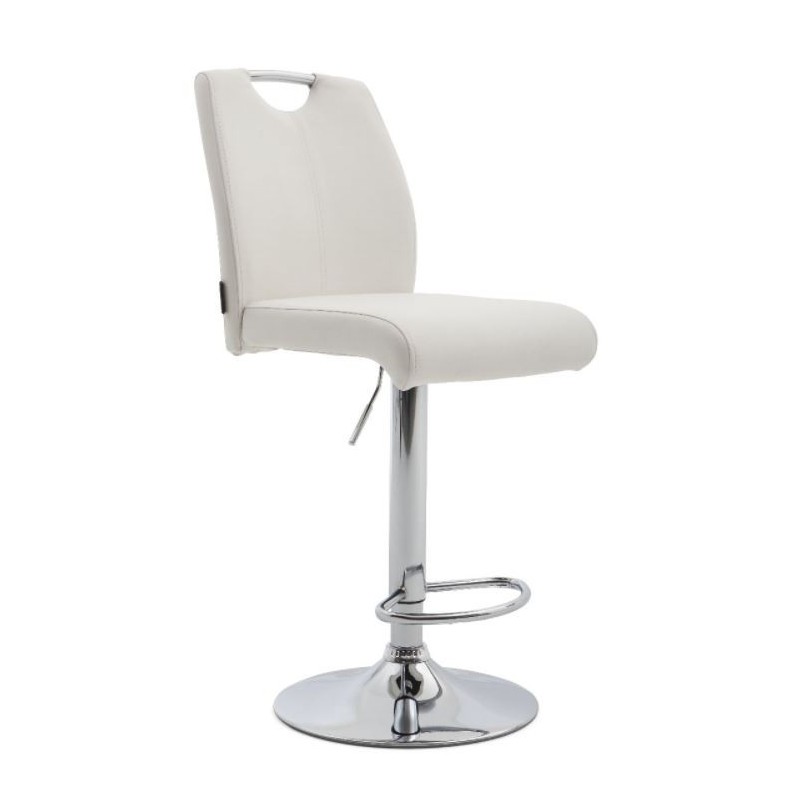 Taburete Premium Ecopiel Blanco