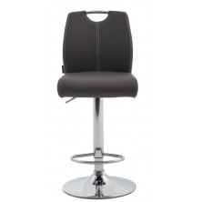 Taburete Premium Ecopiel Gris 