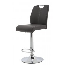 Taburete Premium Ecopiel Gris 