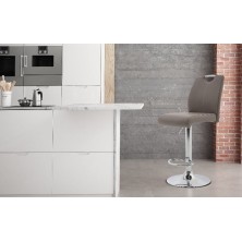 Taburete Premium Ecopiel Visón