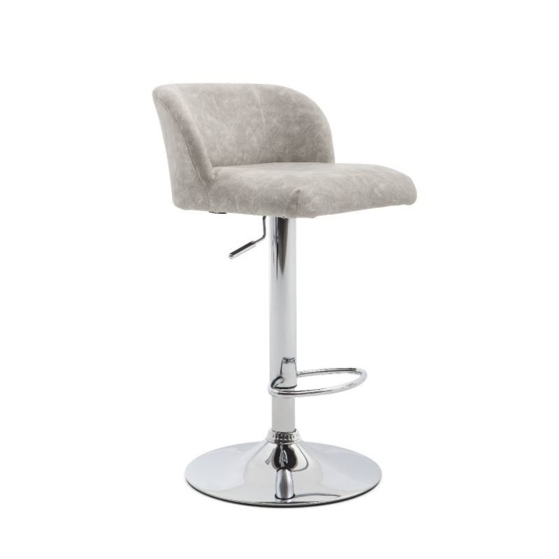 Taburete Tadeo Ecocuero Blanco