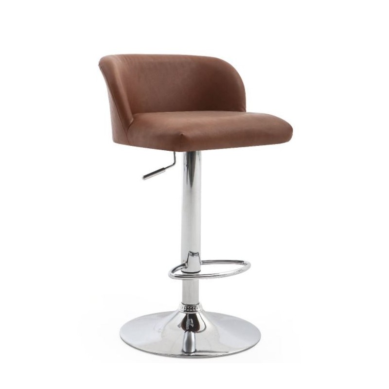 Taburete Tadeo Ecocuero Camel