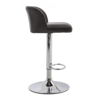 Taburete Tadeo Ecocuero Gris