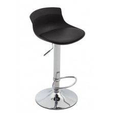 Taburete Tritón Ecopiel Negro