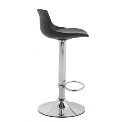 Taburete Tritón Ecopiel Negro