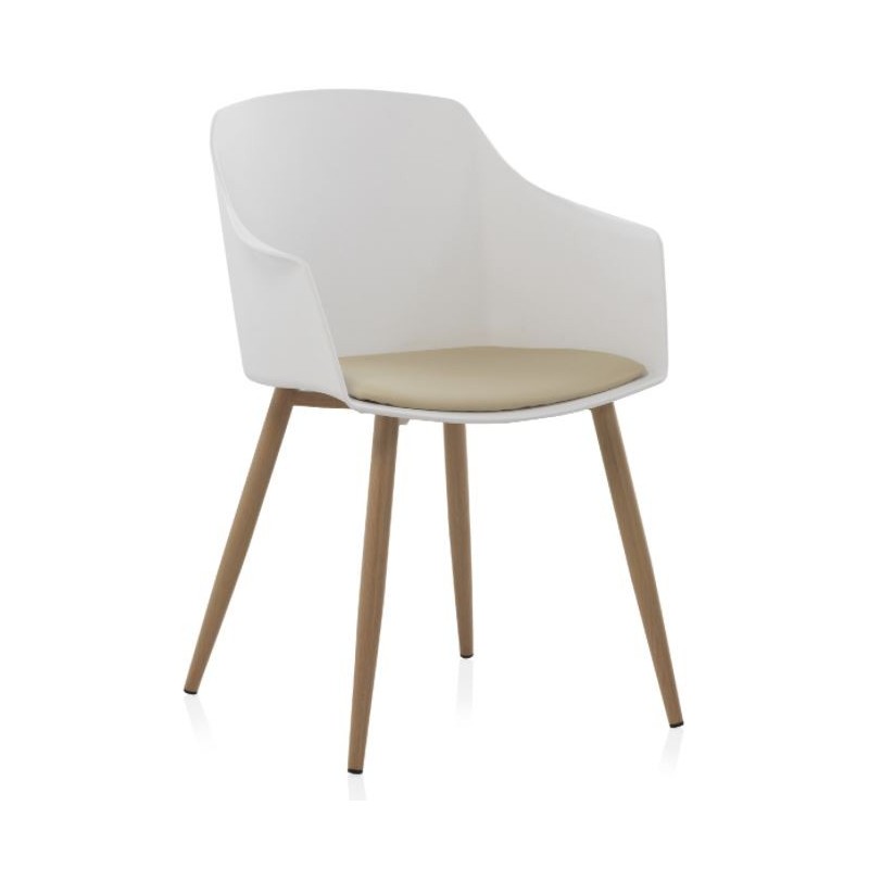 Sillón Poliéster Blanco 8205