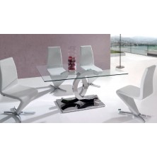 Mesa Comedor New Manhattan Acero 160x75