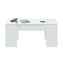 Mesa Centro Elevable Flow Blanco Artik