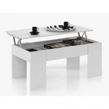 Mesa Centro Elevable Flow Blanco Artik