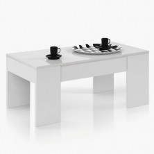 Mesa Centro Elevable Flow Blanco Artik