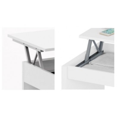 Mesa Centro Elevable Flow Blanco Artik Mesa Centro Elevable Flow Blanco Artik