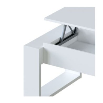 Mesa Centro Elevable Attuale Blanco