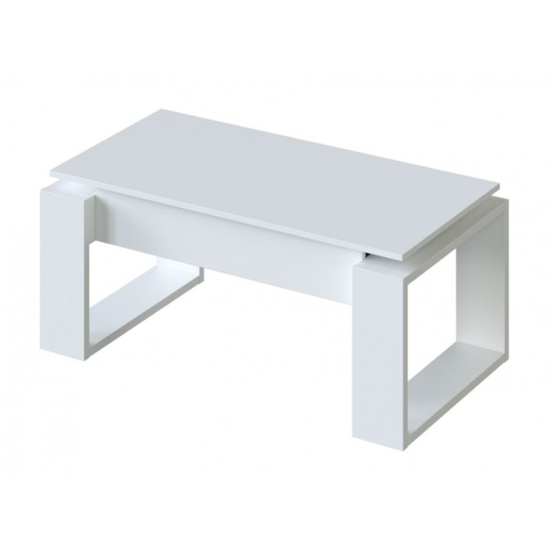 Mesa Centro Elevable Attuale Blanco