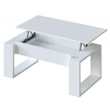 Mesa Centro Elevable Attuale Blanco