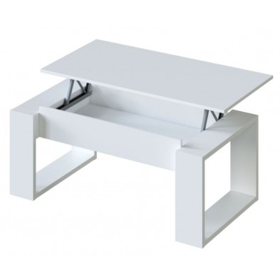 Mesa Centro Elevable Attuale Blanco