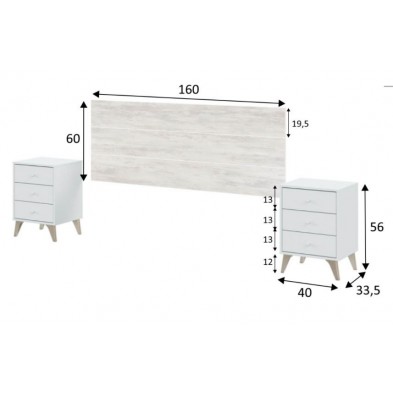 Cabezal + 2 Mesitas Sweet