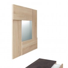 Recibidor Consola + Espejo Roble Canadian/Óxido