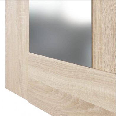 Recibidor Consola + Espejo Roble Canadian/Óxido