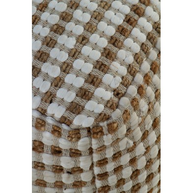 Puff Algodón - Yute Natural