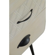 Mesita 4 Cajones Madera Natural