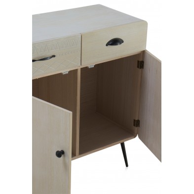 Mueble Madera Natural Patas Negras