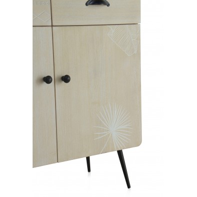 Mueble Madera Natural Patas Negras