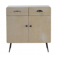 Mueble Madera Natural Patas Negras