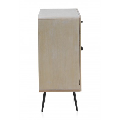 Mueble Madera Natural Patas Negras