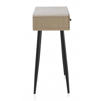 Consola Madera Natural Patas Negras