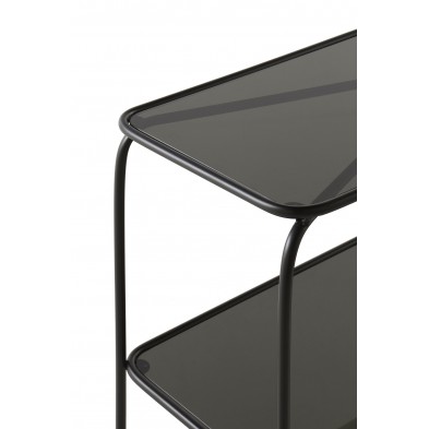 Consola  Cristal Patas Metal