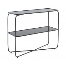 Consola  Cristal Patas Metal