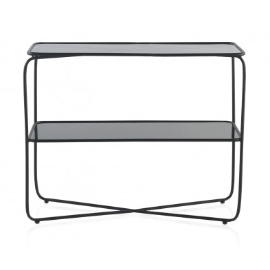 Consola  Cristal Patas Metal