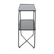 Consola  Cristal Patas Metal